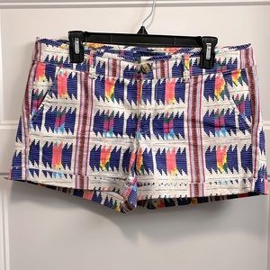 American Eagle multicolor printed short shorts, women’s size 10